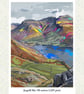 Scafell Pike Lake District Art Print – A4 Unframed