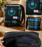 Robertson Tartan crossbody bag with thistle 