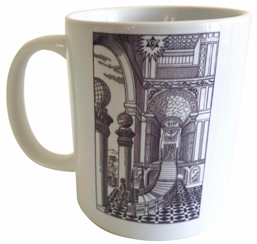 Second Degree Tracing Board - Masonic - 11oz Ceramic Mug