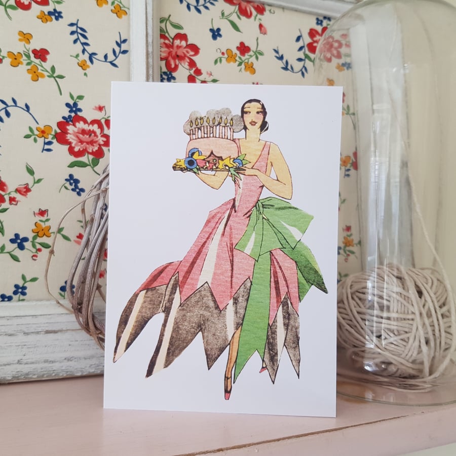 Art Deco Inspired Birthday Card