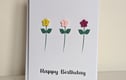 Greetings cards with buttons