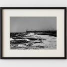 Skegness Beach & Pier Black & White Photo Print – Seaside Storm 