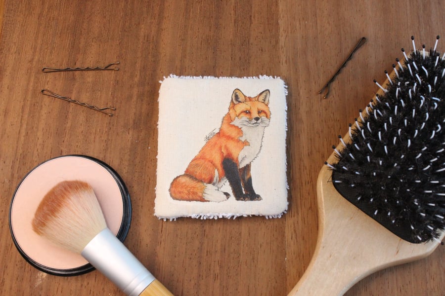 Fox Washable & Reusable Eco Fabric Animal Face Wipe Gift Set