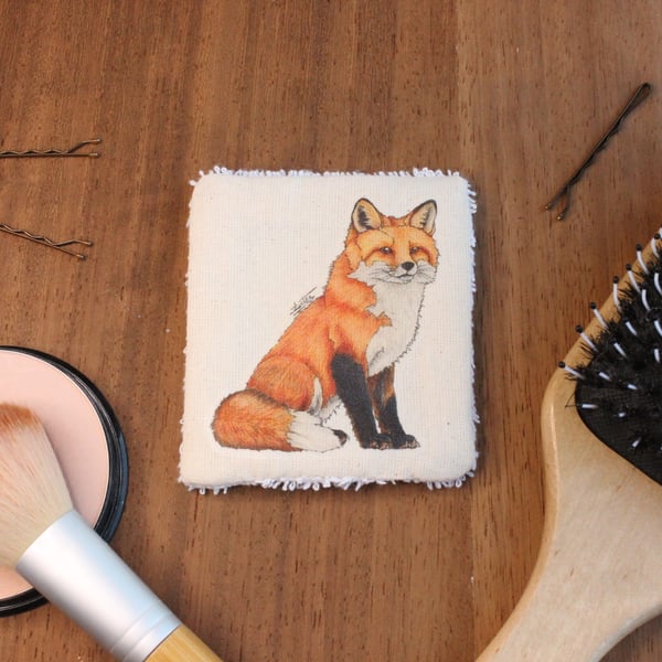 Fox Washable & Reusable Eco Fabric Animal Face Wipe Gift Set