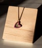 Tangled Hearts Necklace - Laser Cut and Hand Cut Brass Heart Necklace - Image 1