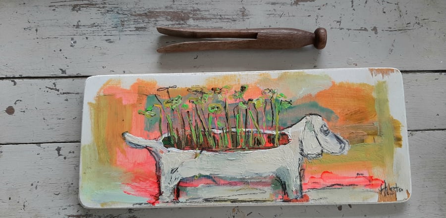 Sausage dog painting 