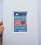Hope Cottage - Original miniature collage. A5 Mounted - Image 5