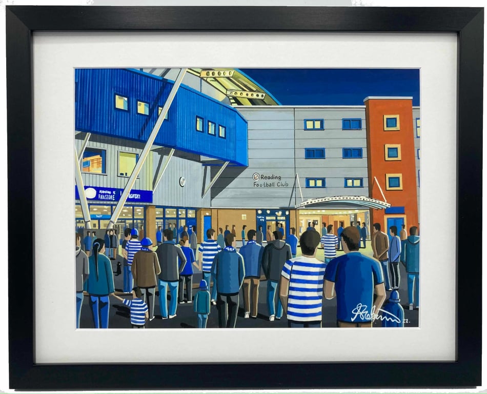 Reading, Framed & Unframed Fine Art Print, Football FC, Stadium Gift