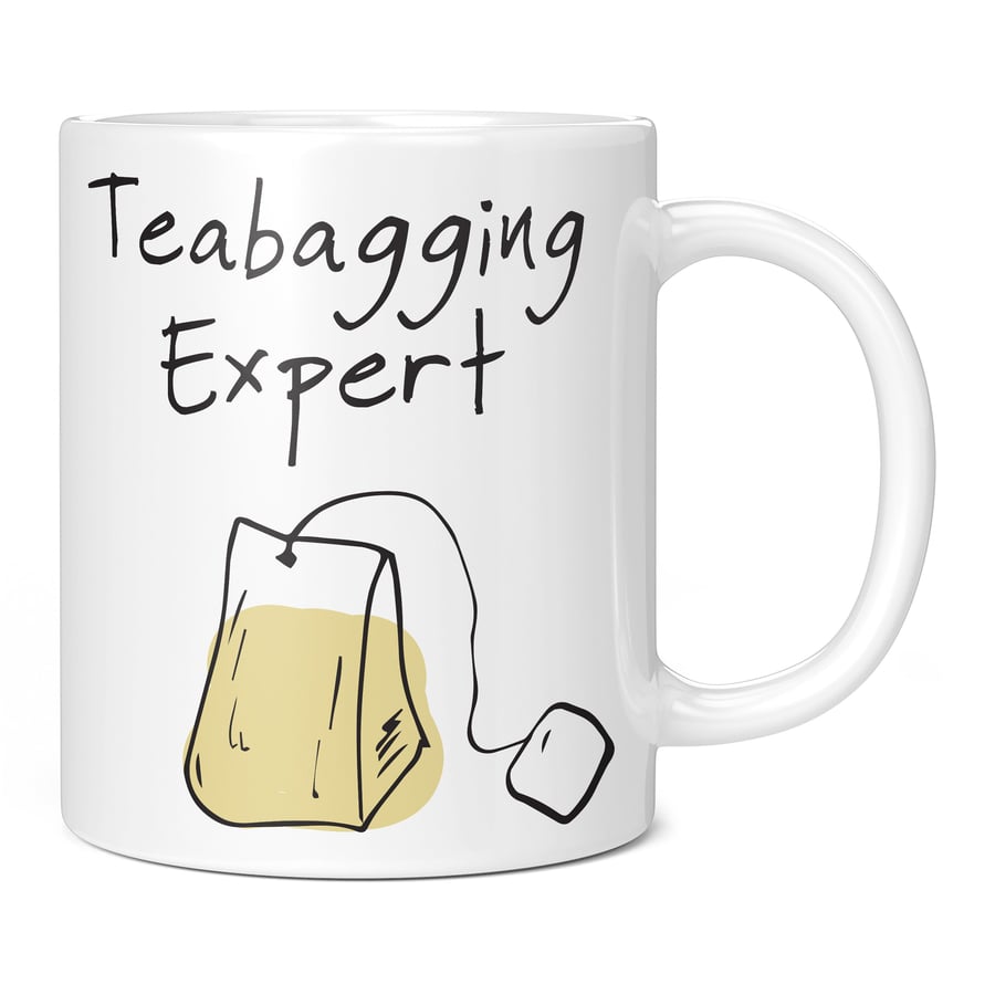 Teabagging Expert Rude Funny Novelty Mug Gift Idea Present Cup Birthday Annivers