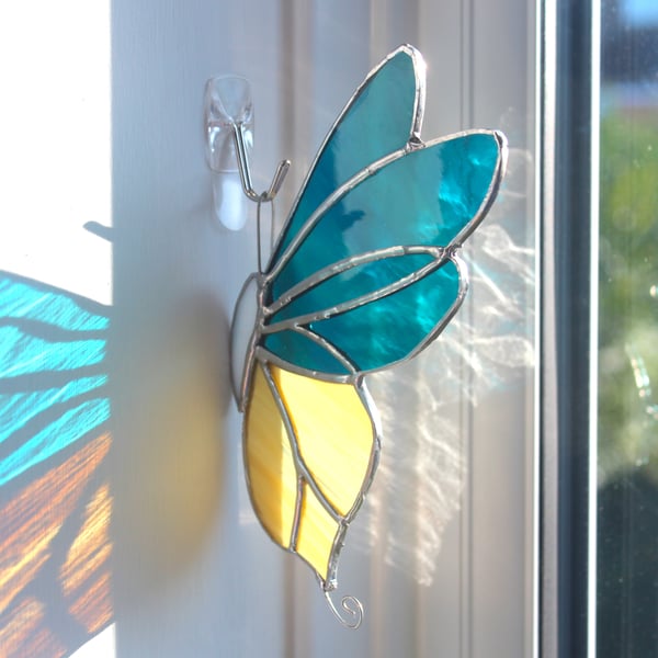 Butterfly glass suncatcher