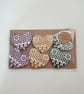 Clay heart fridge magnet set,  anniversary, valentines, kitchen gift - Image 5
