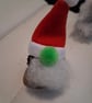 Pine Cone Christmas Gonk decoration with Green Nose