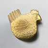 Spotty chicken brooch