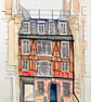 Bricklayers Arms Belgravia Central London original watercolour  fine art