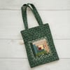 Green Patchwork Log Cabin Gift Bag