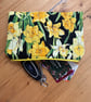 Daffodil Print Quilted Fabric Organiser Pouch  - Image 6