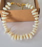 White Shell Chip Bead Bracelet - Handmade Beaded Bracelet - Image 4