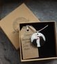 Handmade Ceramic Choughs pendant - Image 6