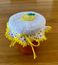 Crochet Lemon Jam Jar Lid Cover - Image 4