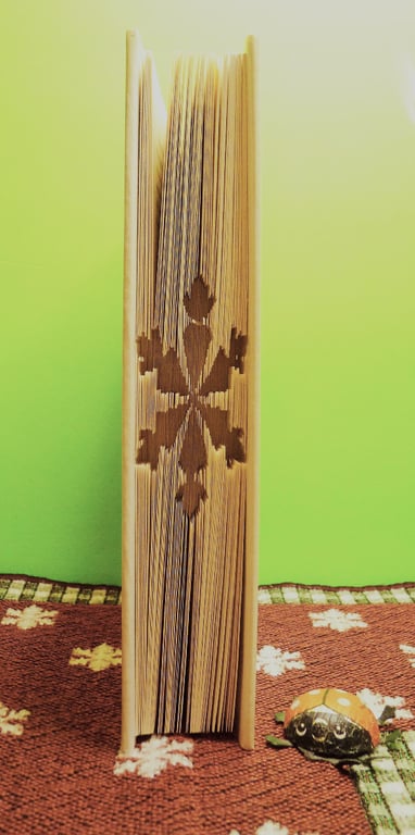 Mini Snowflake 2 CUT & FOLD Book Folding Pattern - EMAILED PDF PATTERN