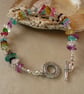Colourful Glass Chip Bead Bracelet - Image 1