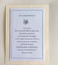 In Loving Memory Poem Card - Forget Me Not Keepsake - Image 2