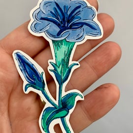 Hibiscus flower Stickers.Handmade. Vinyl. 