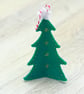 Small Felt Festive Tree Shaped Christmas Decoration. - Image 2