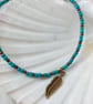 Turquoise & Bronze Anklet - Image 2
