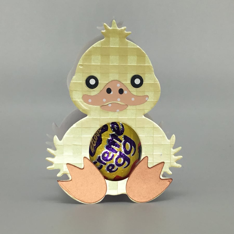 3D Easter card chocolate egg holder