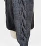 Hand Knitted Cable Pattern Cardigan In The Colour Storm - Fits Age 2 - 3 Years - Image 7