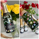 Personalised Birthday and Wedding Hand-Painted Bottle Decoration Service