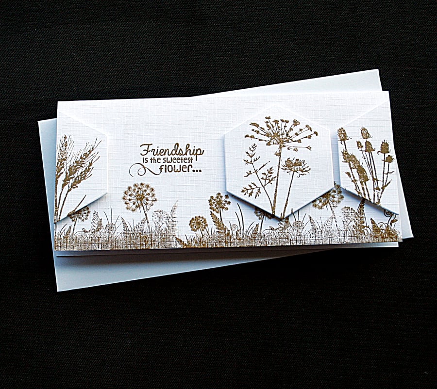 Sweet Friendship - Handcrafted (blank) Card - dr18-0011