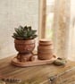 Terracotta-Inspired Eco-Resin Tray, Jar & Planter Pot Man Set