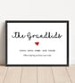 Personalised The Grandkids Print - Image 1