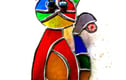Stained Glass Suncatchers Flowers Birds Animals
