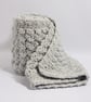 New Baby Gift Grey Baby Blanket, Handmade Crochet Gift, Extra Thick Blanket  - Image 7