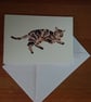Tabby Cat handmade card of a cat called Seamus - Image 2
