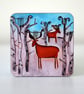 Winter Table Coasters, Animal Coasters, Artist Painting with Deer Coasters - Image 3