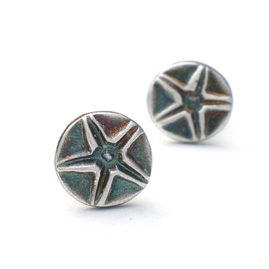 Silver Starfish Earrings