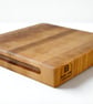 End Grain 4.5cm thickness Chopping Board - Beech wood with Cut Out Handles 