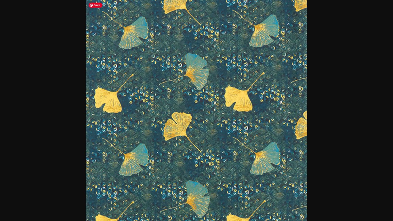 Ginkgo Tablecloth 300  x 150cm TEAL