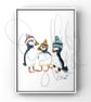 Watercolour Print 'The Groovy Bill Birds 2' - Signed - Image 2