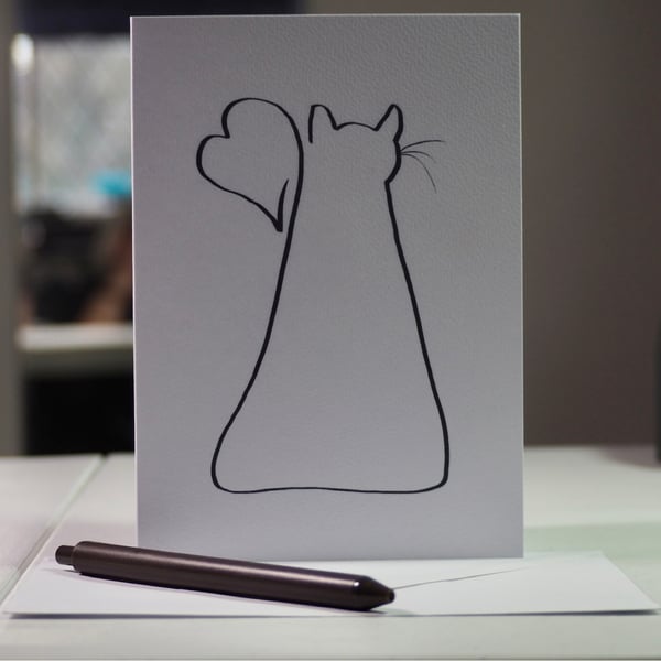 Feline the Love, Blank Card