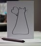 Feline the Love, Blank Card - Image 1