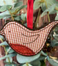 Sparkly Robin Christmas Tree Decoration - Image 1