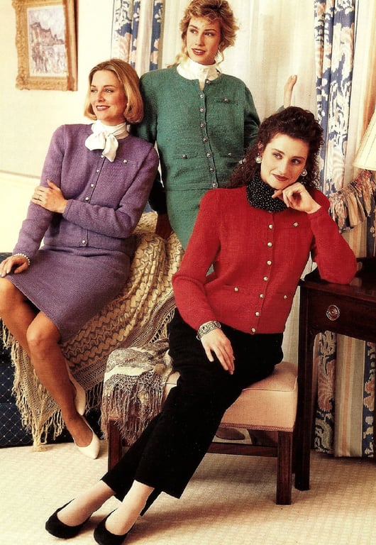 VINTAGE KNITTING PATTERN Ladies Suit