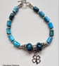 Designer Turquoise Blue Imperial Jasper Bracelet  - Image 3