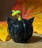 Kitkin small ceramic cat pumpkin decoration - Image 6