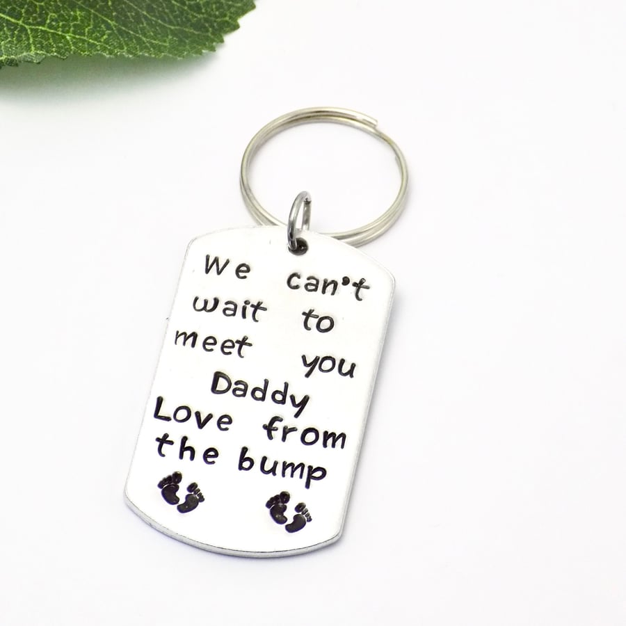 Twins Keyring, Gift from the Bump, Daddy to be Gift, Gifts for Men